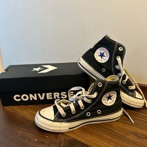 Kid’s Converse Black and White Canvas High-Tops